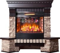 Каминокомплект Interflame Exter Alpina угловой под очаг Panoramic 06 25 LED FX