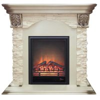 Каминокомплект RealFlame Dublin LUX STD/EUG WT с очагом Eugene