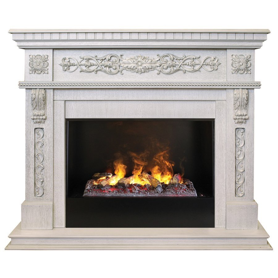 Каминокомплект RealFlame Estella 25,5/26 WT с очагом 3D Cassette 630 + Black вставка