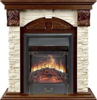 Каминокомплект Royal Flame Dublin (Разборный) с очагом Majestic FX Black орех каньон/сланец