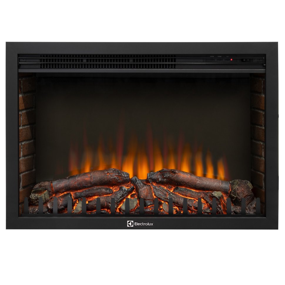 Каминокомплект Firelight Bricks 30 с очагом Electrolux EFP/P-3020LS N камень белый/белая эмаль