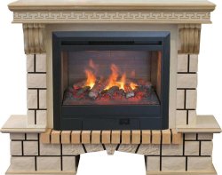 Каминокомплект RealFlame Stone new 26/HL WTG с очагом 3D Helios