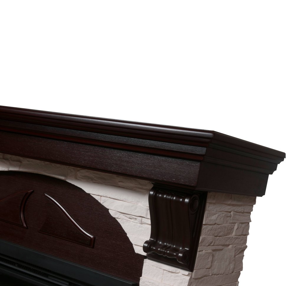 Каминокомплект Firelight Torre 25U с очагом Electrolux EFP/P-2520LS сланец белый/шпон темный дуб