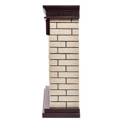 Каминокомплект Firelight Bricks 25 с очагом Electrolux EFP/P-2520LS N камень бежевый/шпон темный дуб