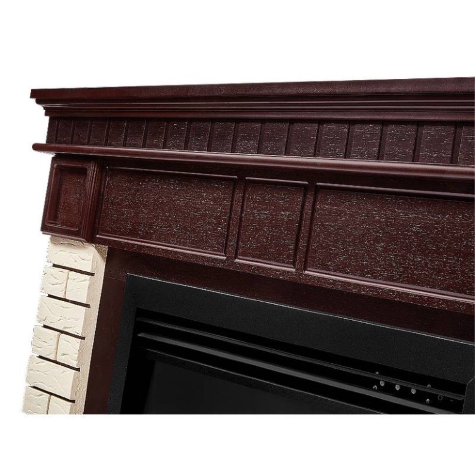 Каминокомплект Firelight Bricks 25 с очагом Electrolux EFP/P-2520LS N камень бежевый/шпон темный дуб