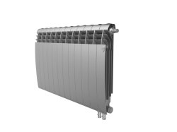 Биметаллический радиатор отопления Royal Thermo BiLiner 500 VR 12 секций Silver Satin