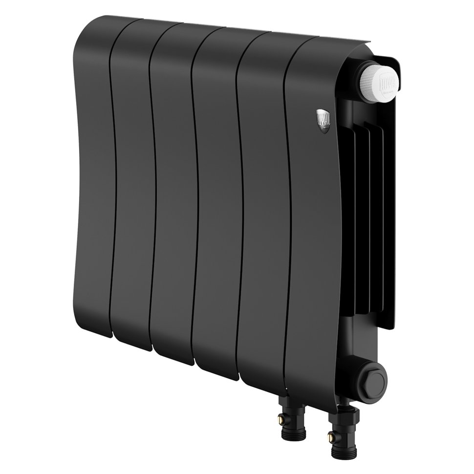 Биметаллический радиатор отопления Royal Thermo Infinity 300 Noir Sable VR80 6 секций