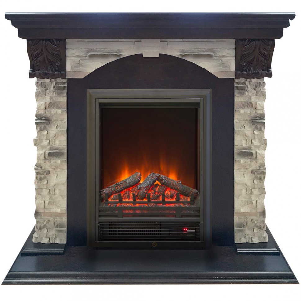 Каминокомплект RealFlame Dublin ROCKSTD/EUG AO с очагом Eugene
