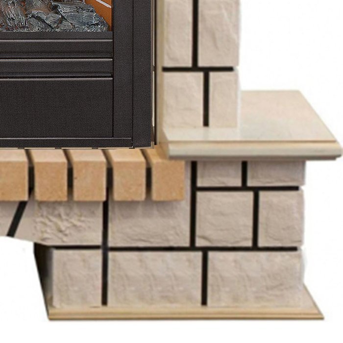 Каминокомплект RealFlame Stone new 26/HL WTG с очагом 3D Novara