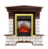 Каминокомплект Royal Flame Pierre Luxe угловой с очагом Majestic FX M Brass