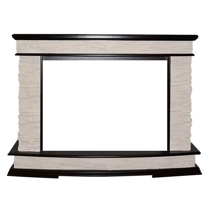 Портал Interflame Памир сланец темный дуб под очаг Panoramic 33W LED FX