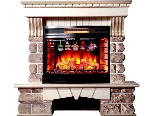 Каминокомплект Interflame Exter Kavkaz под очаг Panoramic 08 25 LED FX