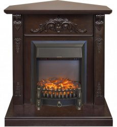 Каминокомплект RealFlame Anita corner STD/EUG AO с очагом Fobos Lux Black S