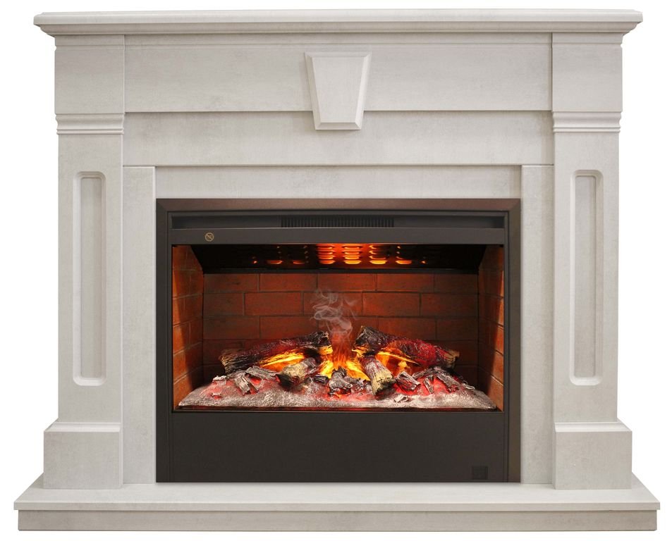 Каминокомплект RealFlame Kellie 25,5/26 WT с очагом 3D Helios 26