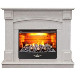 Каминокомплект RealFlame Carolina Marble 24/25.5 WT-714 с очагом FireStar 25.5 3D