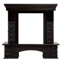 Портал Firelight Pietra Nuovo Classic сланец чёрный/шпон венге