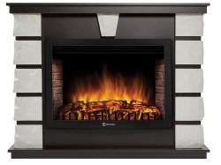 Каминокомплект Firelight Excalibur 30 с очагом Electrolux EFP/P-3020LS камень белый/шпон венге