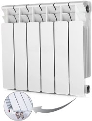 Биметаллический радиатор отопления RIFAR BASE VENTIL R 350 x6