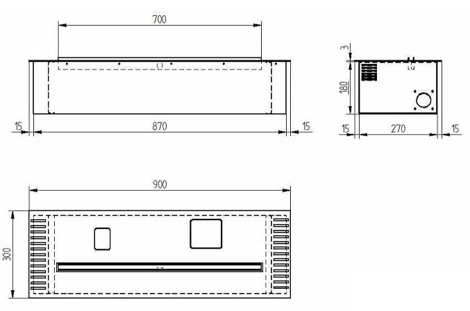 Биокамин автоматический Zefire 900