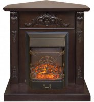Каминокомплект RealFlame Anita corner STD/EUG AO с очагом Majestic Lux Black S