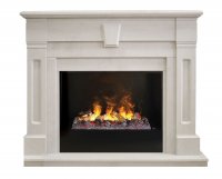 Каминокомплект RealFlame Kellie 25,5/26 WT с очагом 3D Cassette 630 + Black вставка