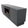 Тумба с биокамином Firelight BFP/P-1400V графит+набор керамических дров береза