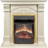 Каминокомплект Royal Flame Dublin RUSTIC (Разборный) с очагом Majestic FX M Brass слоновая кость