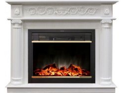 Каминокомплект RealFlame Attica 25,5 с очагом MoonBlaze S LUX Brass