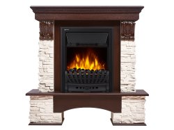 Каминокомплект Firelight Pietra Classic с очагом Electrolux EFP/P-1020LS сланец белый/шпон темный дуб