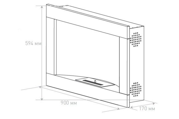 Биокамин модульный Silver Smith Plazma