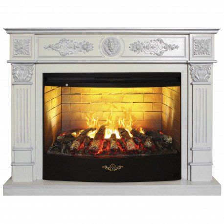 Каминокомплект RealFlame Leonardo 33 WT с очагом Firestar 33 3D