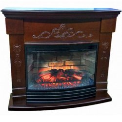 Каминокомплект Interflame Идальго с очагом Panoramic 25-30 LED 3D темный дуб