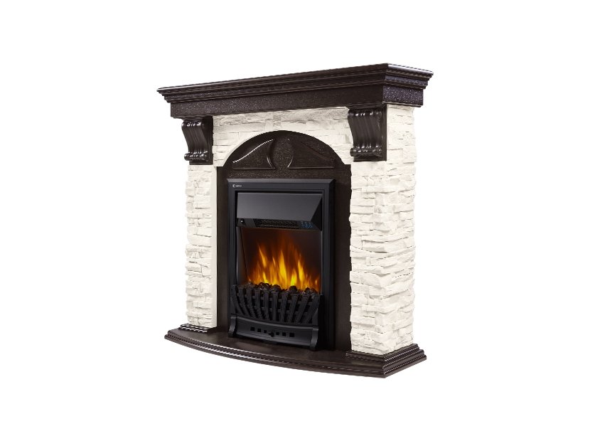 Каминокомплект Firelight Torre Classic с очагом Electrolux EFP/P-1020LS сланец белый/шпон венге