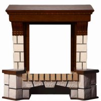 Портал Interflame Экстер махагон угловой под классический очаг