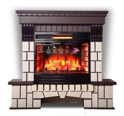 Каминокомплект Interflame Экстер темный дуб с очагом Panoramic 06 25 LED FX