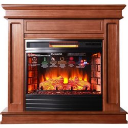 Каминокомплект Interflame Стаффорд с очагом Panoramic 25 LED FX средний дуб