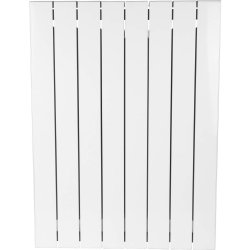 Биметаллический радиатор отопления Rifar Supremo 800 боковое подключение 11 секций белый RAL 9016