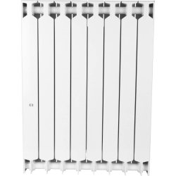 Биметаллический радиатор отопления Rifar Supremo 800 боковое подключение 11 секций белый RAL 9016