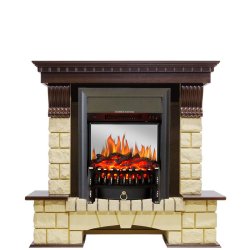 Каминокомплект Royal Flame Pierre Luxe шампань с очагом Fobos FX M Black