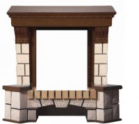 Портал Interflame Экстер средний дуб угловой под классический очаг