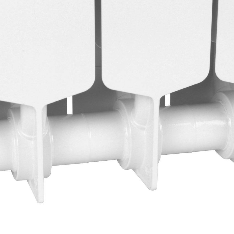 Биметаллический радиатор отопления Rifar Supremo 800 боковое подключение 12 секций белый RAL 9016