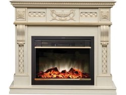 Каминокомплект RealFlame Corsica Lux 25,5 с очагом MoonBlaze S LUX Brass