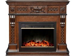 Каминокомплект RealFlame Corsica Lux 25,5 с очагом MoonBlaze S LUX Brass