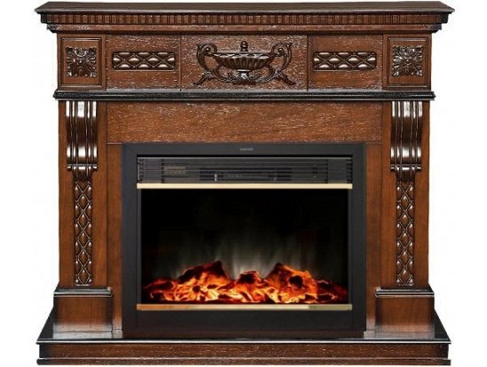 Каминокомплект RealFlame Corsica Lux 25,5 с очагом MoonBlaze S LUX Brass