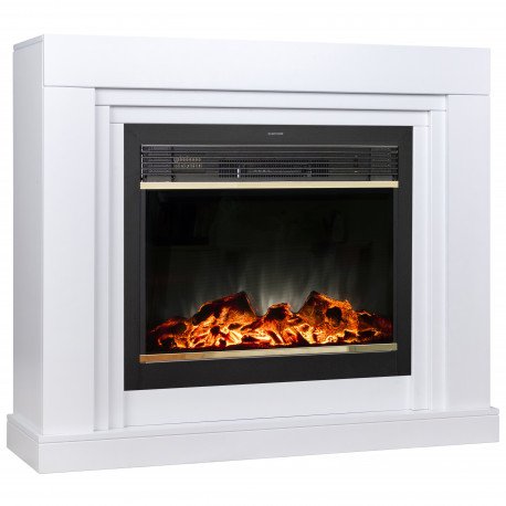 Каминокомплект RealFlame Stanley 26 WT с очагом MoonBlaze BR Lux Brass