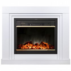 Каминокомплект RealFlame Stanley 26 WT с очагом MoonBlaze BR Lux Brass