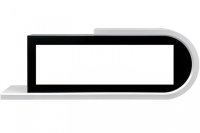 Портал Royal Flame Basel R под очаг Vision 60 белый с черным