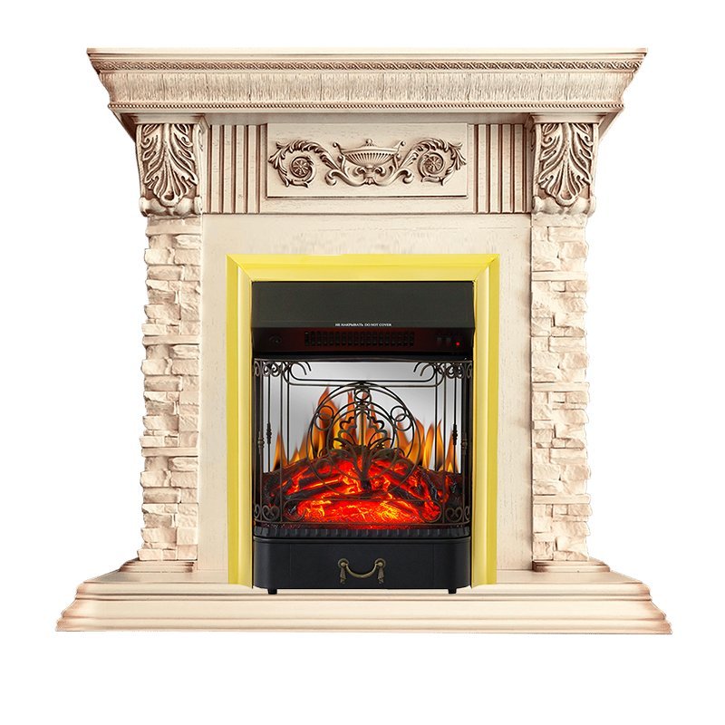 Каминокомплект Royal Flame Luxemburg с очагом Majestic FX M Brass