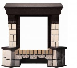 Портал Interflame Экстер венге угловой под классический очаг