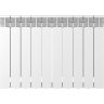 Биметаллический радиатор отопления Rifar Base 500 боковое подключение 10 секций белый RAL 9016